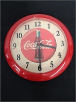 Vintage Coca Cola clock, working.