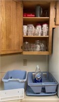 Cups and glasses , dish drain pan, , storage sink