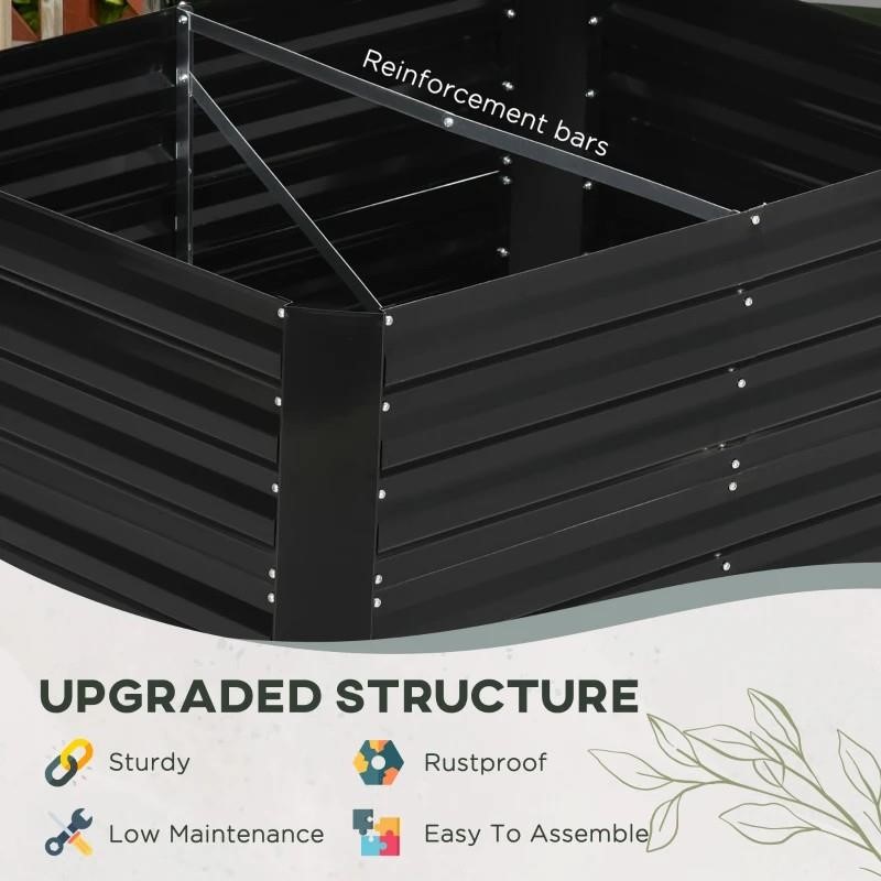 Outsunny 4' x 3' x 2' Raised Garden Bed