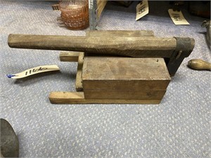 Vintage Wooden Press As Is 11" x 7"