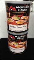 2 Mountainhouse freeze-dried green peas 16 ounce