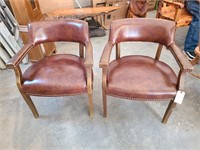 Leather armchairs