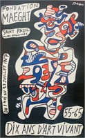 Jean Dubuffet- Exhibition  lithograph on paper