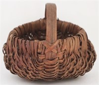 Antique Egg Basket - 7" x 6" x 5"