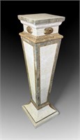 MAITLAND SMITH TESSELLATED MARBLE PEDESTAL