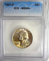 1957-D Quarter ICG MS66+