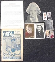 Various Bette Davis photos, magazine