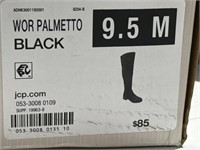 $85  Wor Palmetto Black Size 9.5 M