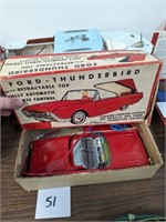 Cragston Ford Thunderbird Remote Control Tin Car