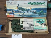 Vintage Monogram 109E Messerschmitt Model Plane