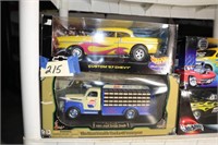 Die Cast Cars '57 Chevy & '51 Ford Bottle Truck