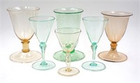 Assorted Murano Glass Stemware