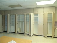 (4) Coat Lockers, (2) Storage, & (1) Map Closet