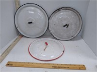 Assorted Enamel Lids