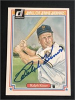 Donruss Ralph Kiner Signed Hall of Fame Heroes