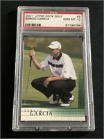 PSA 10 2001 UD Sergio Garcia Rookie Card Golf
