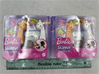 NEW Lot of 2- Barbie Skipper Babysitters Set