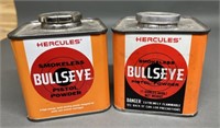 2 - Cans Hercules Bullseye Reloading Powder