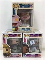 3 Nib Disney Funko Pop! Figures