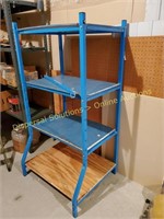Blue Metal Shelf.