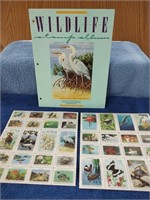 Wildlife Stamps Album with Stamps