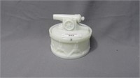 EAPG Milk GLass CAnnon on Drum covered box