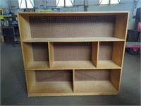 Versatile, Wood Shelving Unit on Wheels 12d x 4