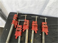 (5) 24" Pipe Clamps