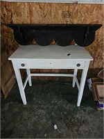 End table desk and bookshelf