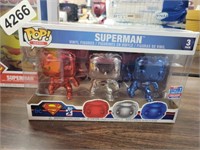 SUPERMAN RED WHITE AND BLUE FUNKO POP