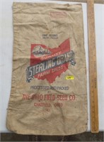 The Ohio Field Seed Co. Chatfield, OH bag