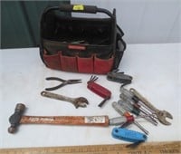 Craftsman hand tool bag with some tools
