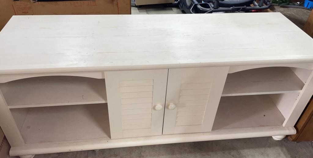 Wooden tv table with drawers 62 1/2” long