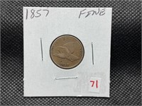 1857 FLYING EAGLE CENT FINE