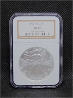 2004 American Eagle Silver Dollar MS69