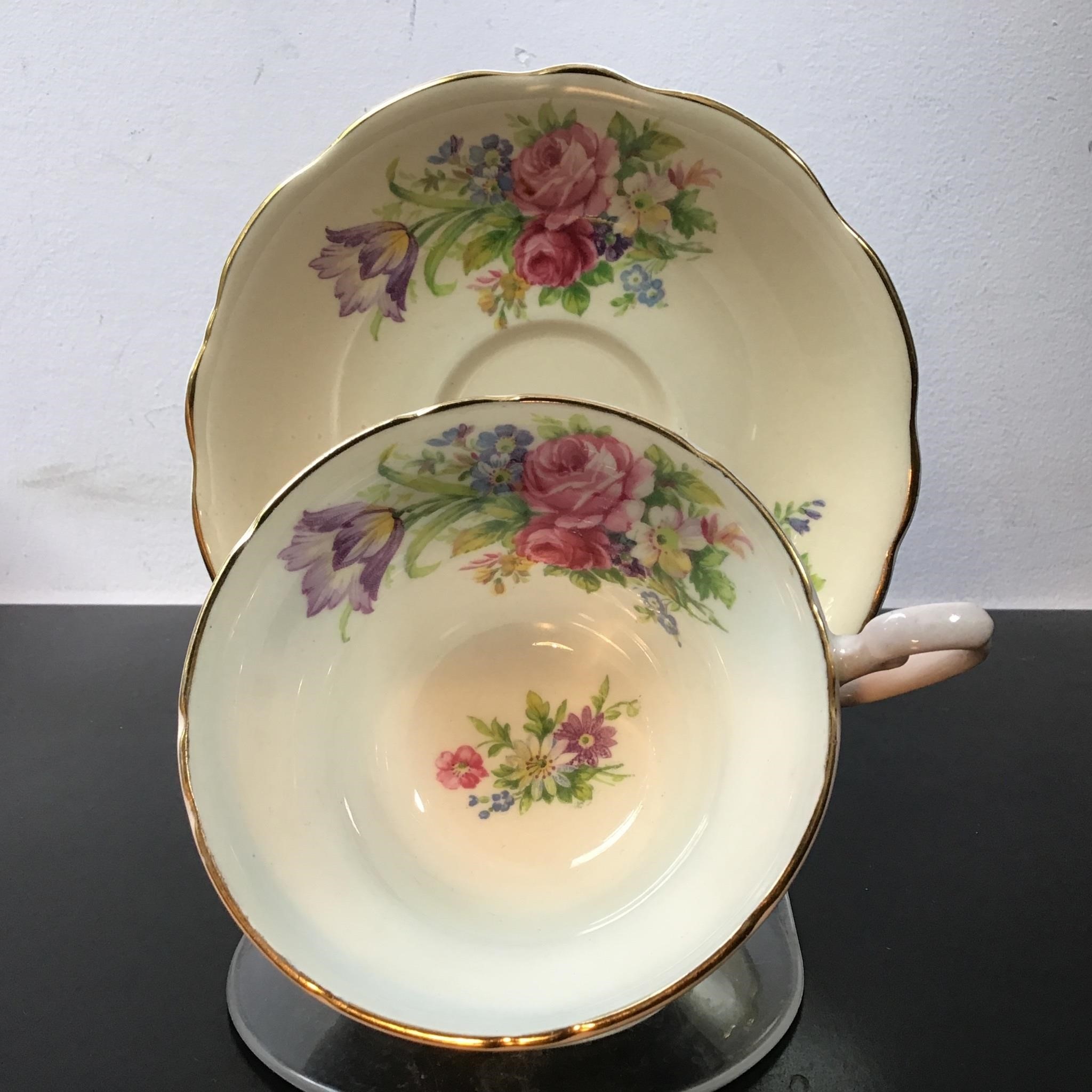 FOLEY TULIP  TEACUP & SAUCER