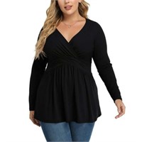 3XL  3XL Uvplove Women's Plus Size V-Neck Tunic To