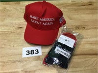 MAGA Trump Hat and Trump Socks