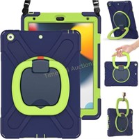 BRAECN Kids Case for iPad 10.2-Navy+Green