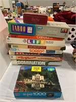 GROUP OF BOARD GAMES, PUZZLE