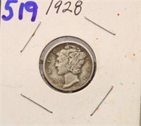 1928 MERCURY DIME