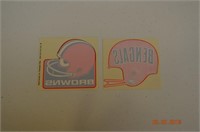 1970s Football  Window Stickers