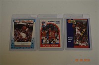 Three (3) Michael Jordan Basketball Cards