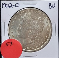 1902-O BU MORGAN SILVER DOLLAR