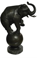 Bronze Elephant Signed Barye 23"High