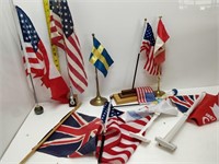 flags - various on stands