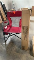 2 MEMBERS MARK HARD ARM CHAIRS RED