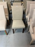 Pair of Contemporary Upholstered Parsons Chairs