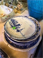 Blue and White Collectible Plates