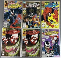 6pc Amazing Spider-Man #332-347 Marvel Comic Books